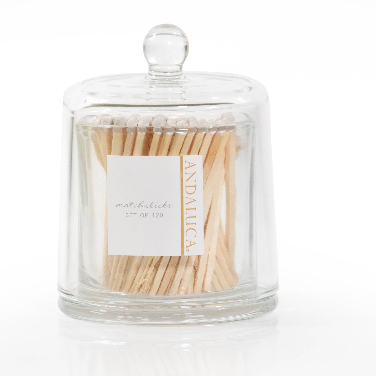 Glass Jar with White Matches