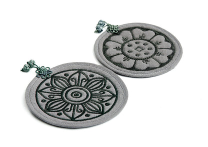 Korean Roof Tile Motif Coaster Set