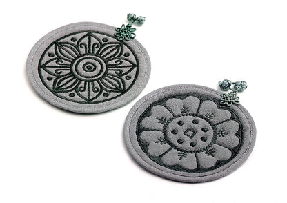 Korean Roof Tile Motif Coaster Set