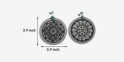 Korean Roof Tile Motif Coaster Set