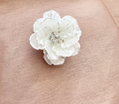 Flower Pearl Clip & Brooch