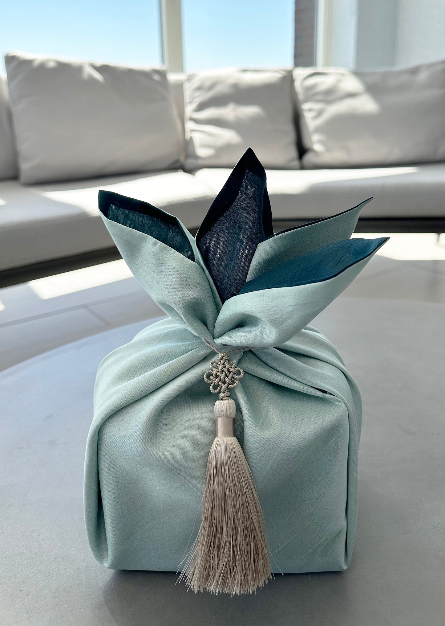 Reversible Light Green & Teal