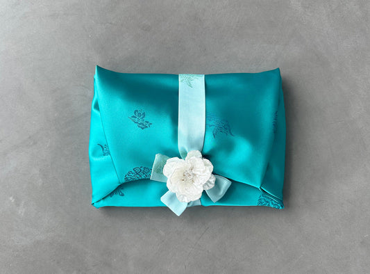 Cranes Teal Set