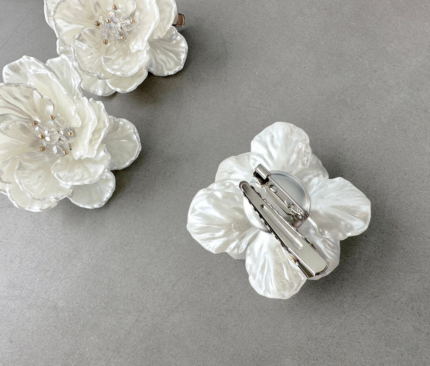 Flower Pearl Clip & Brooch