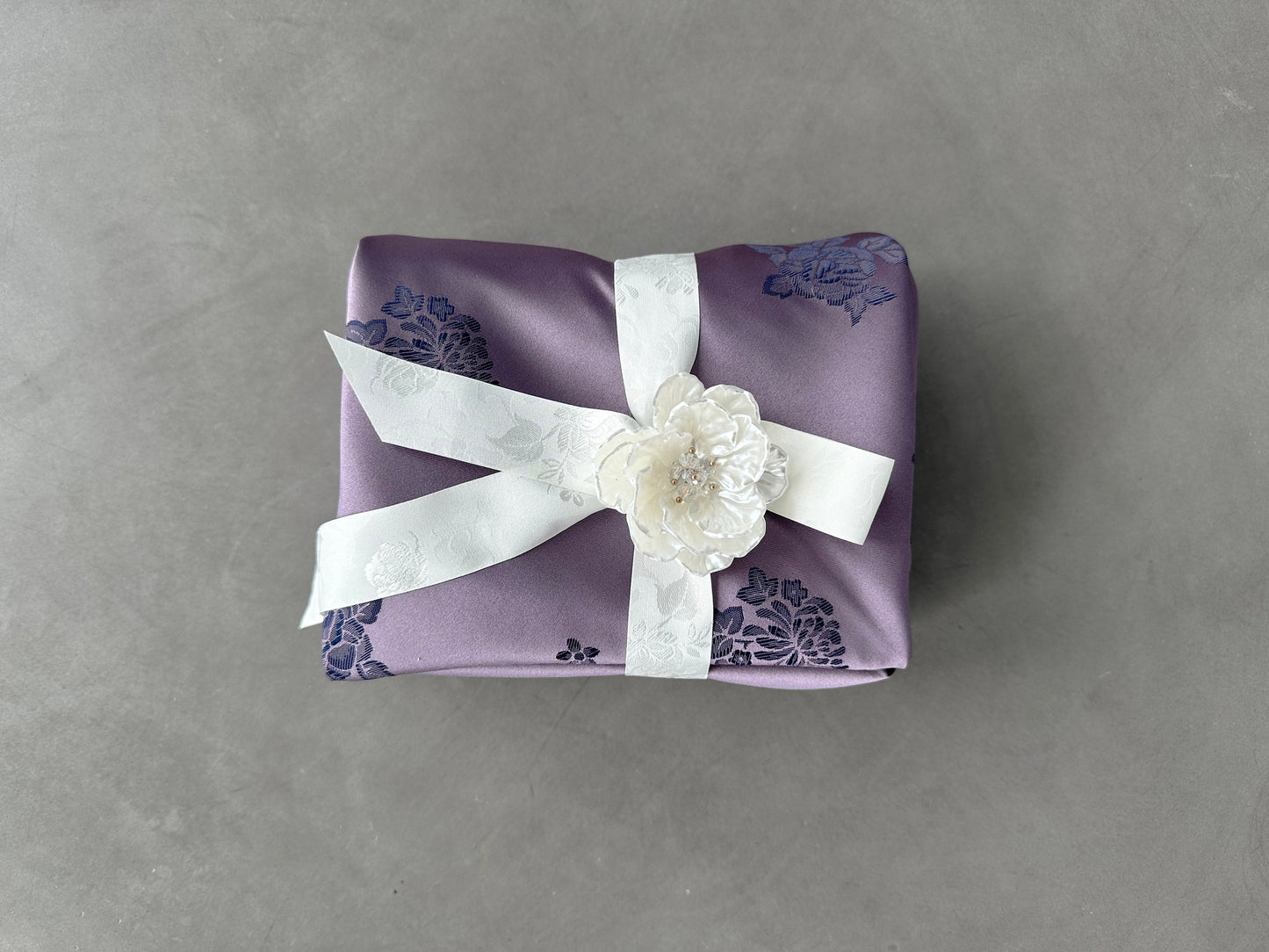 Floral Gray Purple