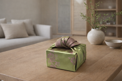 Floral  Green & Rose Reversible