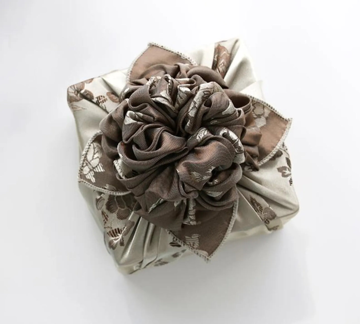 Floral Beige & Khaki Reversible