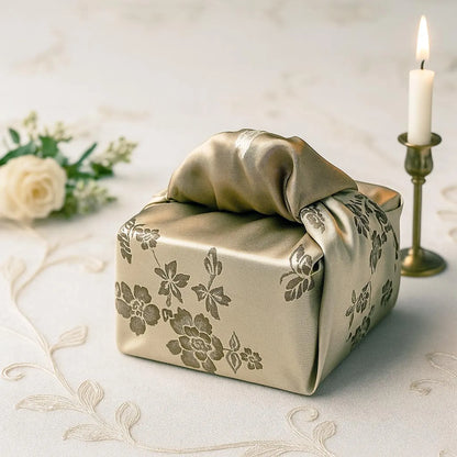 Floral Beige & Khaki Reversible