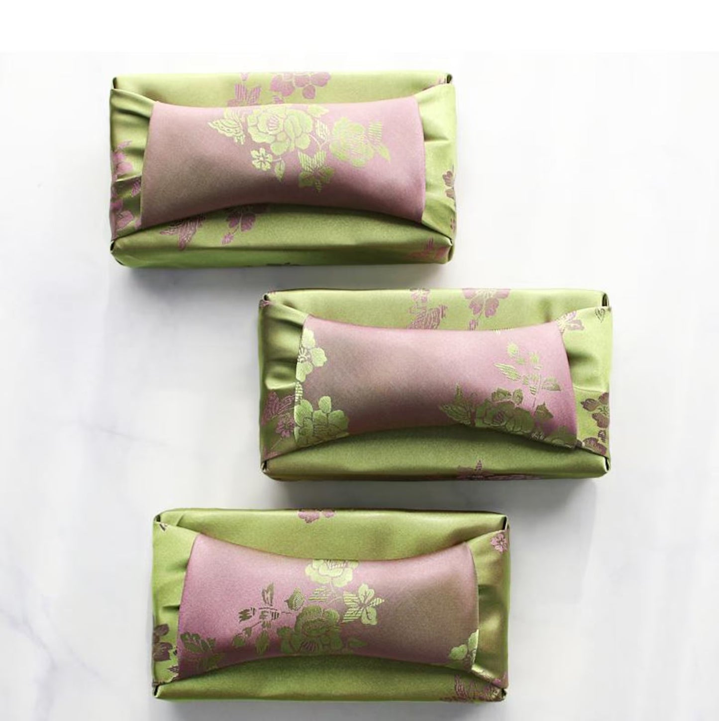 Floral  Green & Rose Reversible