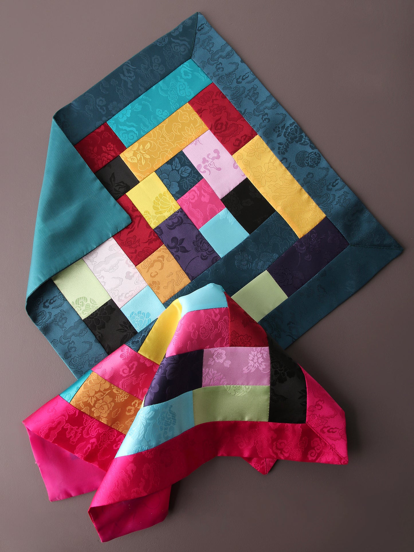 Jogakbo Silk Table Runner