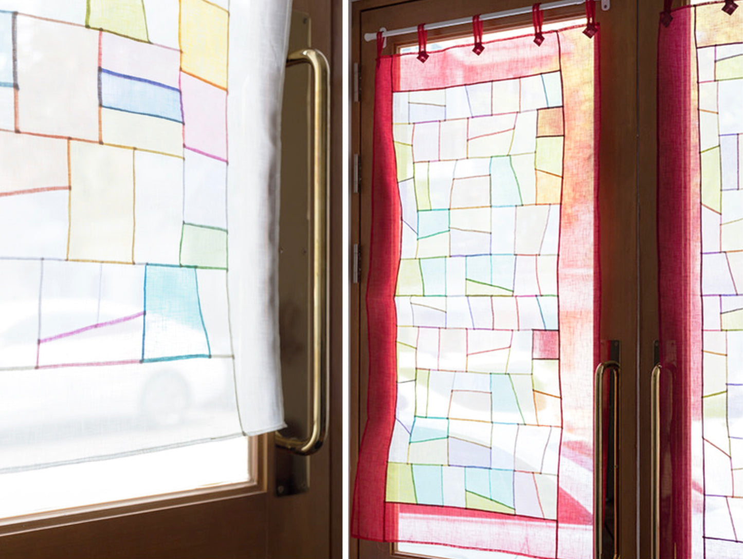 Korean Jogakbo Window Panel