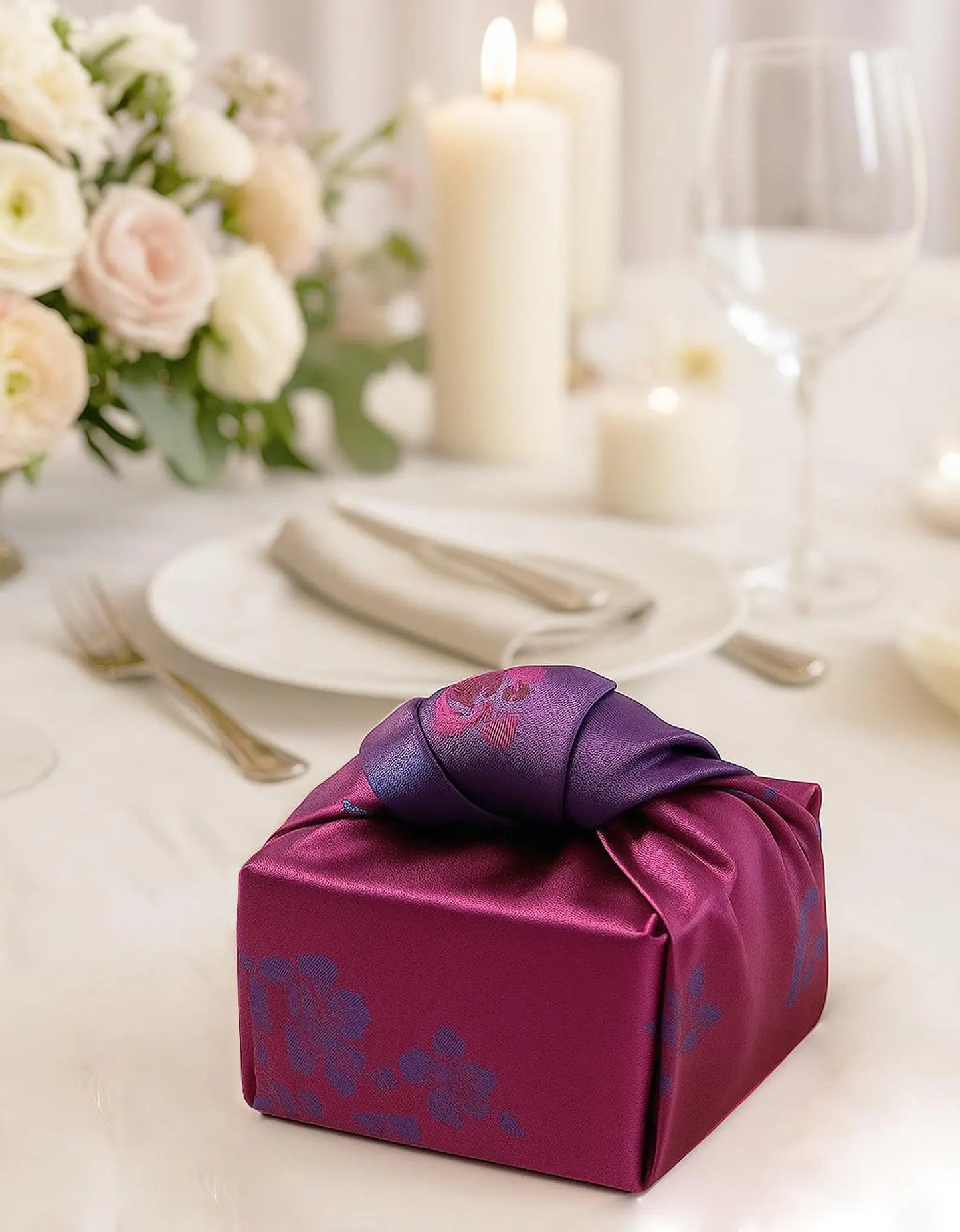 Floral Magenta & Violet Reversible