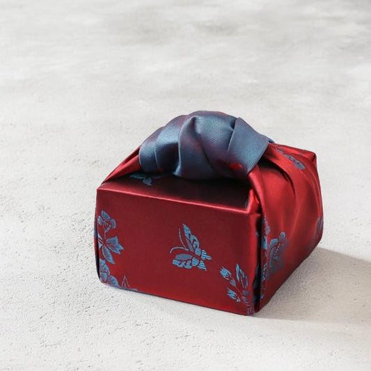 Floral Red & Teal Blue Reversible