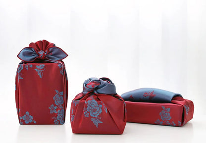 Floral Red & Teal Blue Reversible