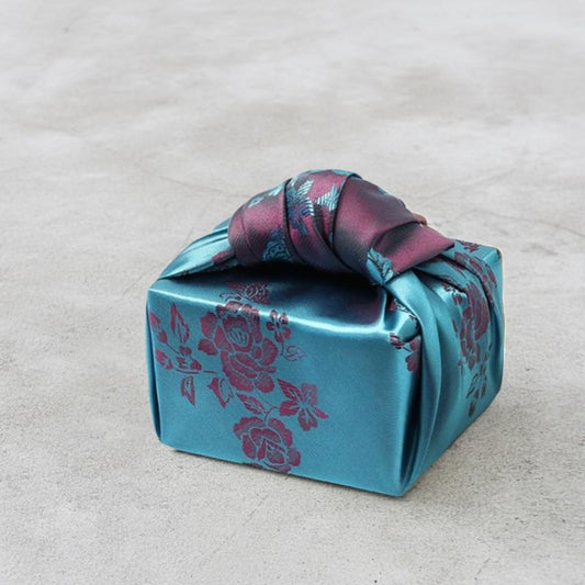 Floral Teal Blue & Rose Reversible