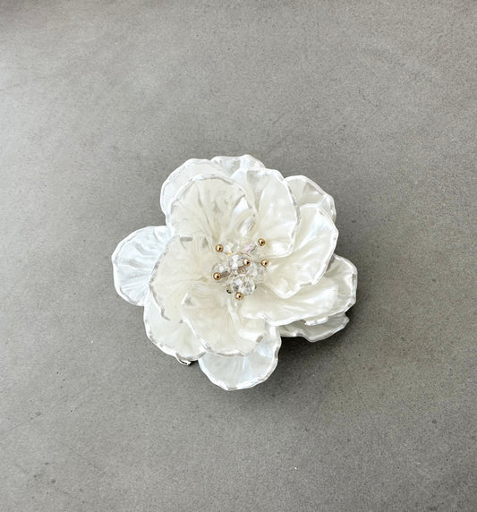 Flower Pearl Clip & Brooch