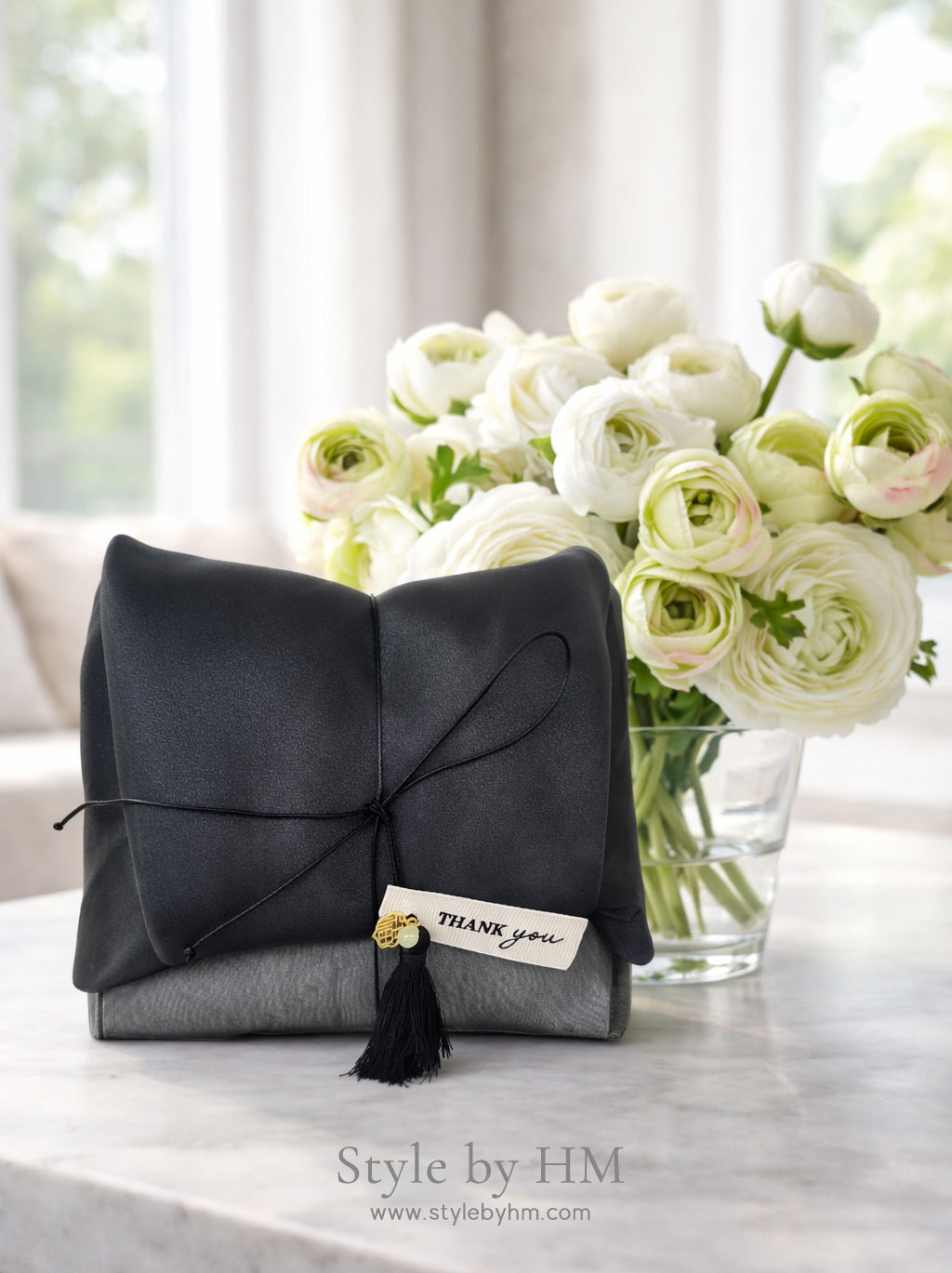 Modern Black Bojagi Wrapping