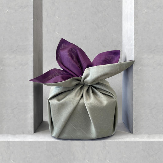 Reversible Purple & Khaki