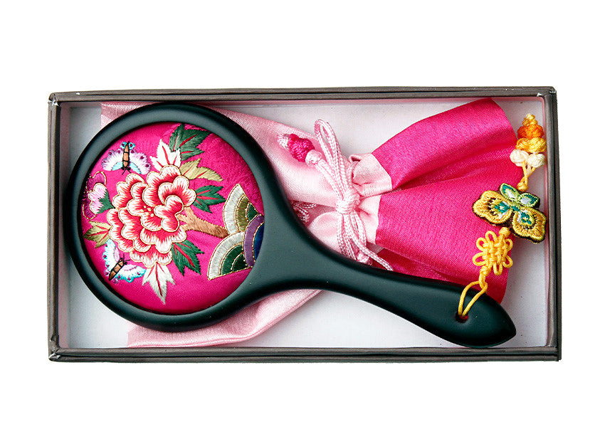 Embroidered Hand Mirror