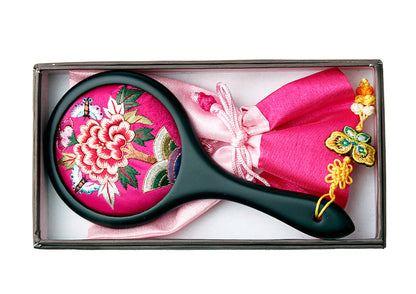 Embroidered Hand Mirror