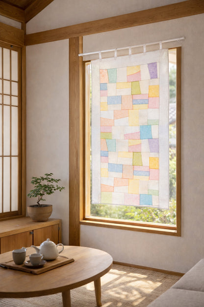 Korean Jogakbo Window Panel