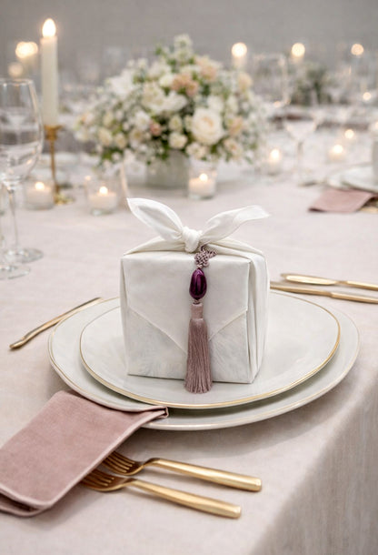 Bojagi with Gemstone Norigae