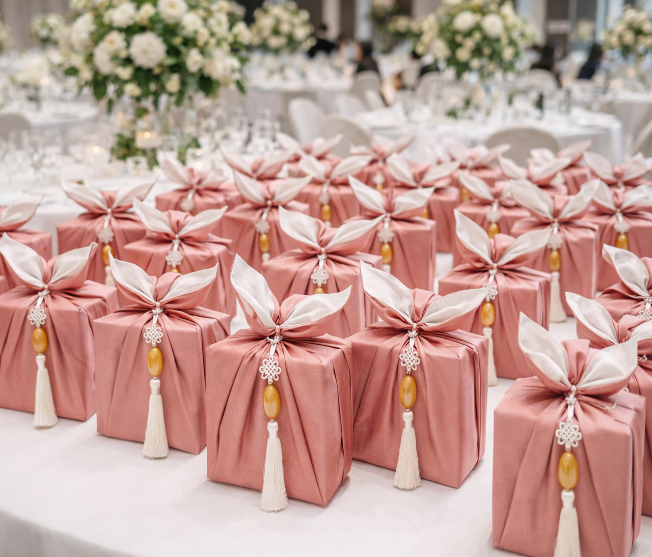 Bojagi with Gemstone Norigae